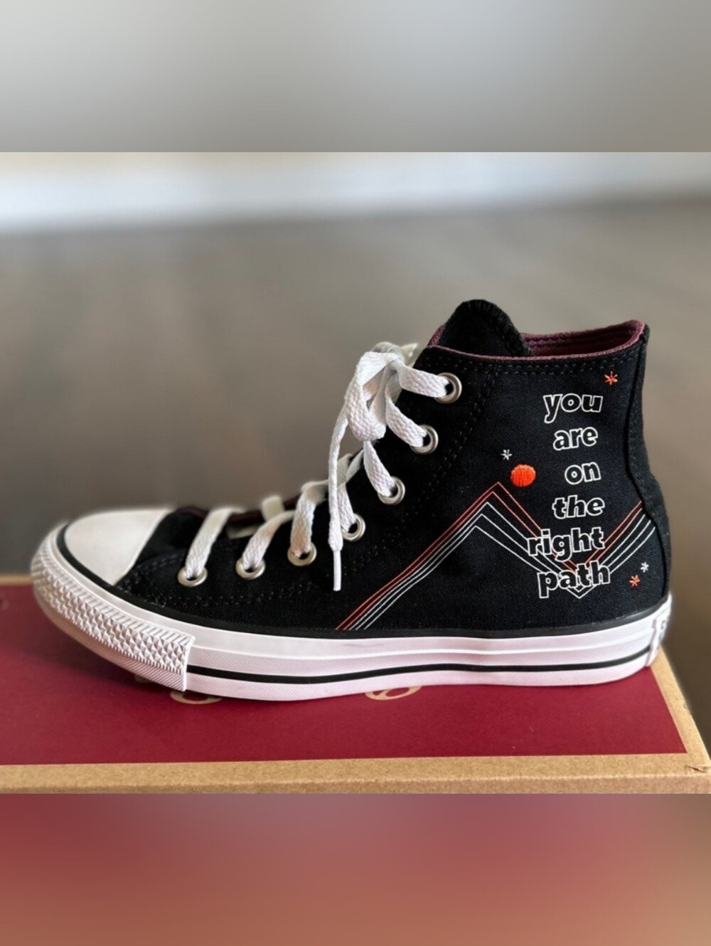 Converse Women's Black High-Top Canvas Sneakers Size 7